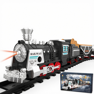 Electric Steam Train Playset with Track