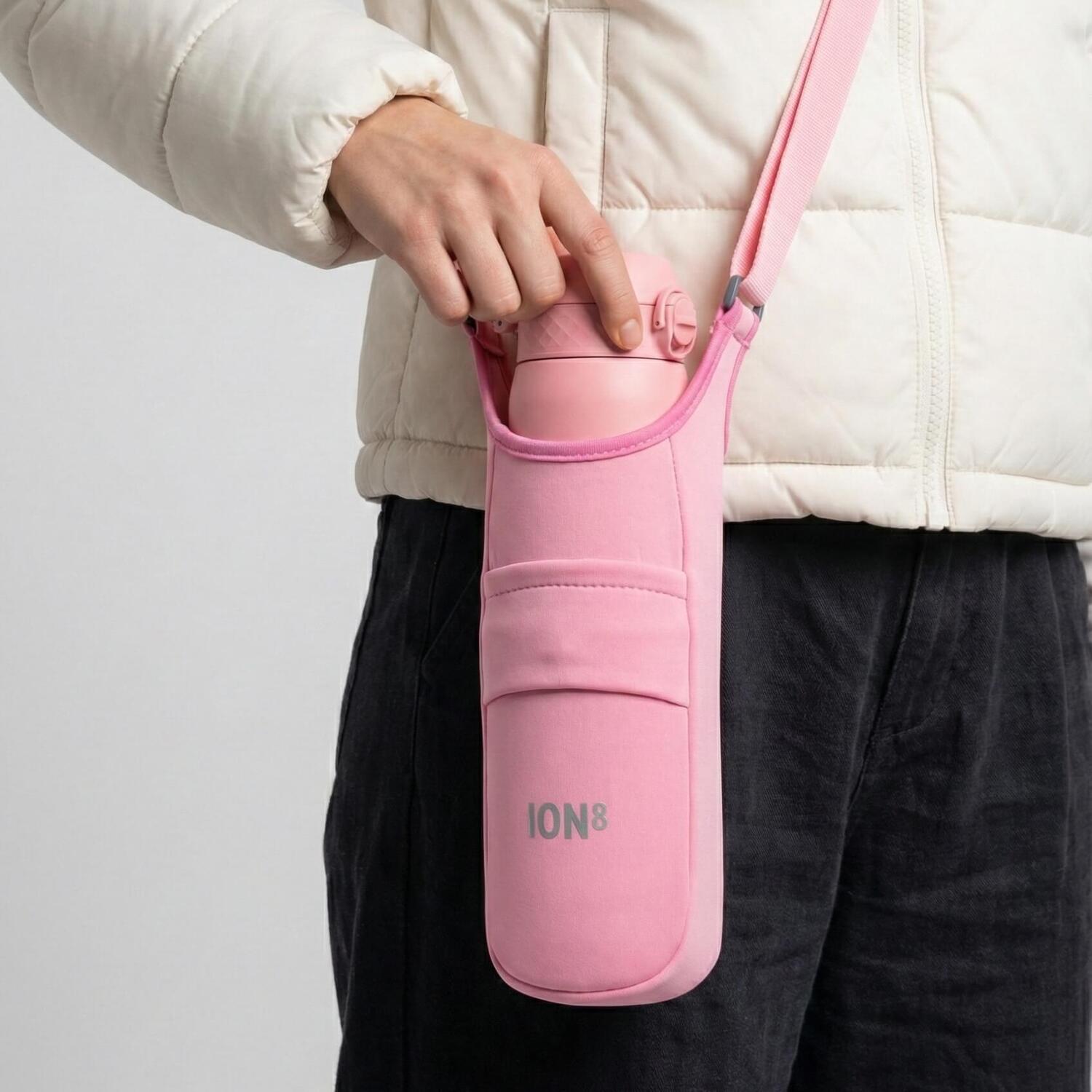 Ion8 Pink Lightweight, Sling Bottle Bag, - Image 3