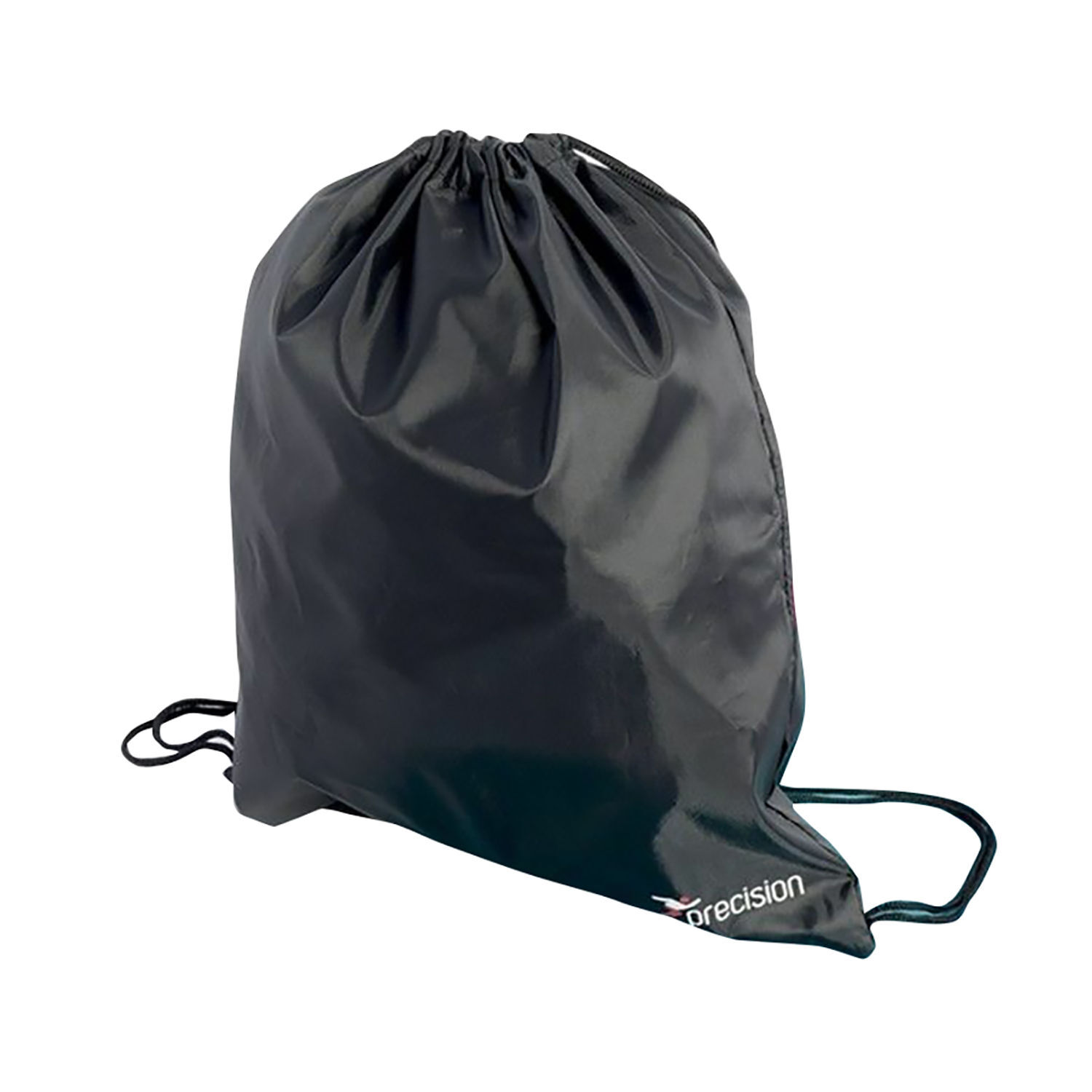 Precision Plain Drawstring Bag - Black