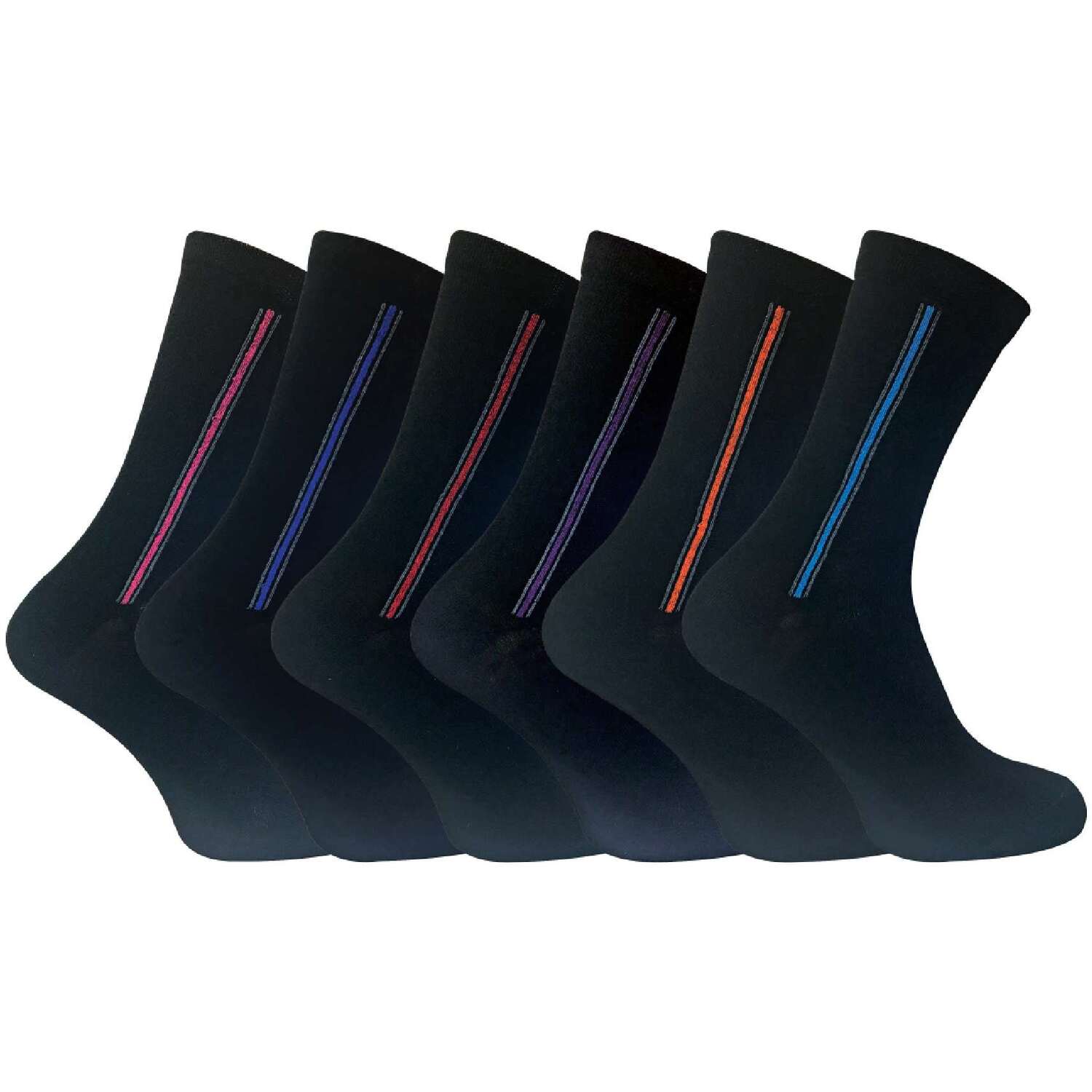 Sock Snob 6 Pack Mens Novelty Patterned Cotton Socks - Image 2