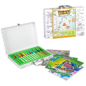 Dinosaur Themed Activity Case Multicolor