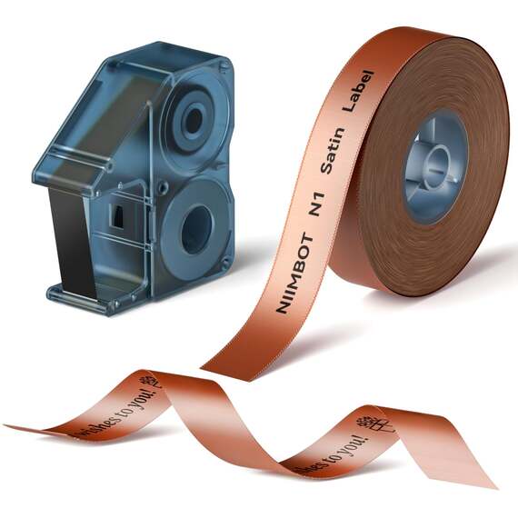NIIMBOT N1 Printable Satin Gift Ribbon Roll A