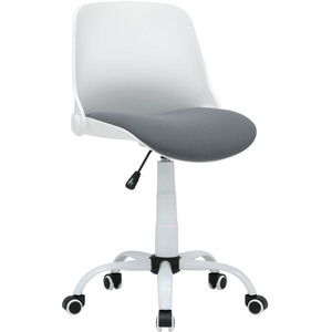Hydraulic Folding Sewing/ Office Chair-White & Grey