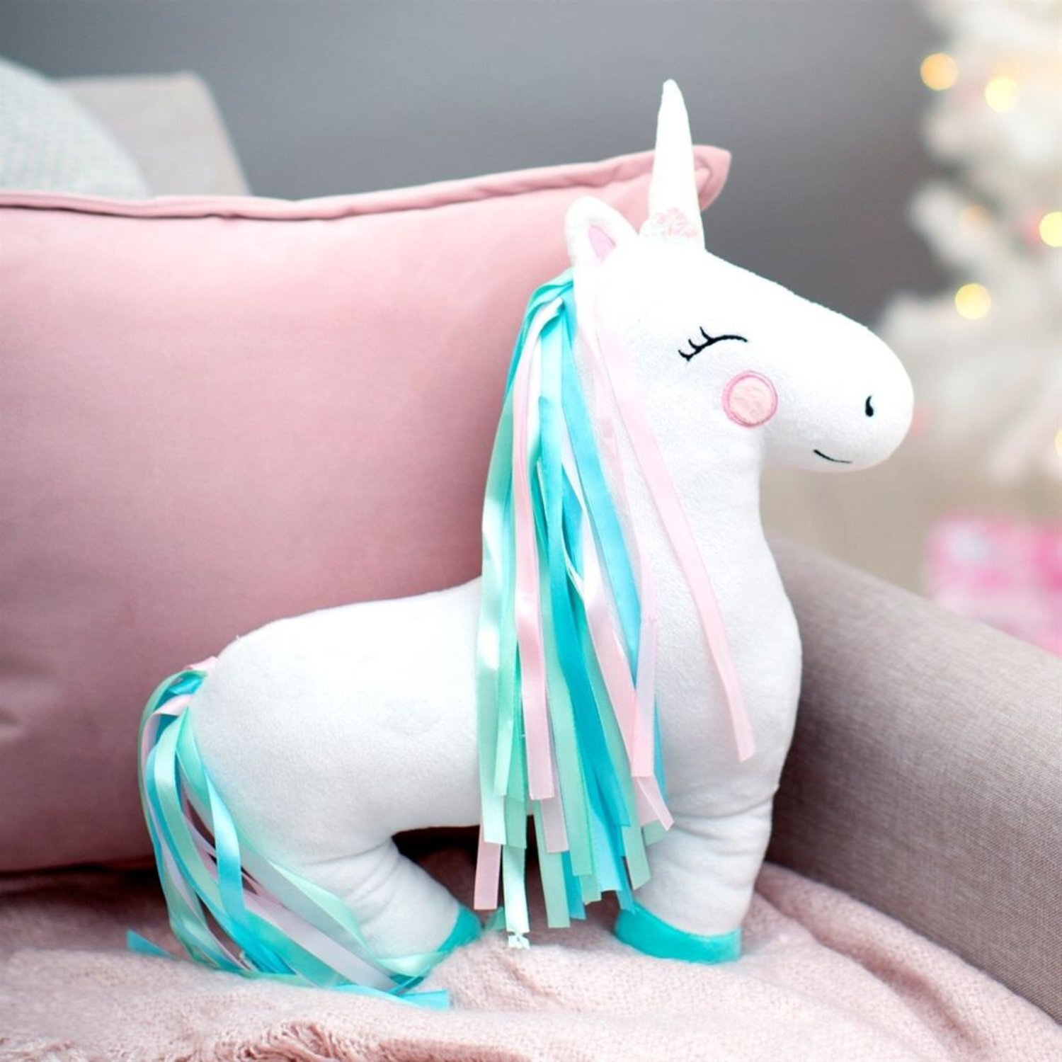  - Unicorn Decorative CushionWhite - Image 3