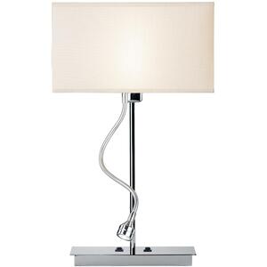 Amalfi Table Lamp Polished Chrome With Shade LED