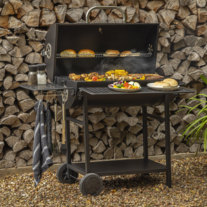 Fire Mountain Bromo Barrel Charcoal BBQ, 71 x 36cm Grill Space
