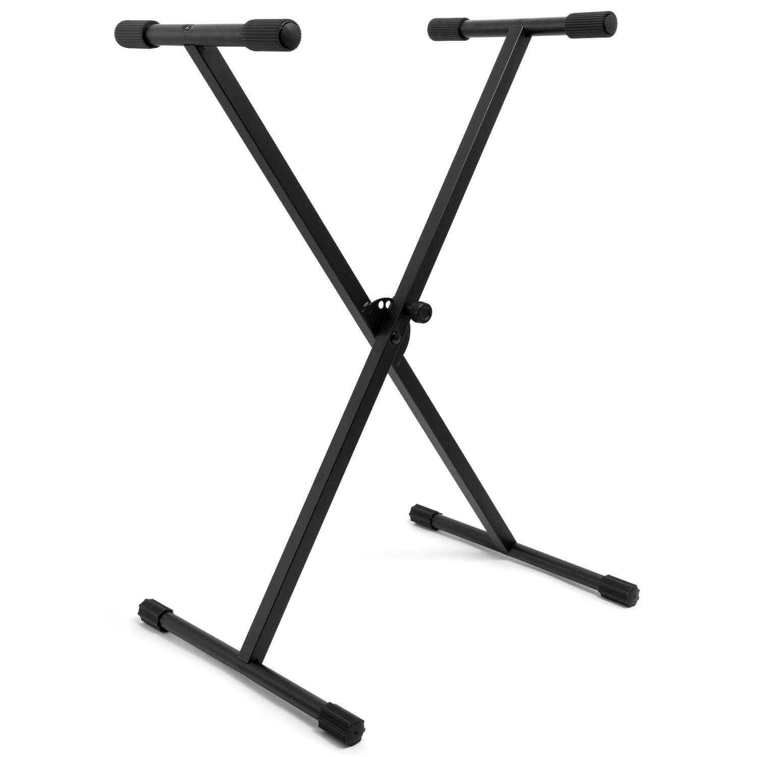 Tiger KYS77-BK X-Frame Keyboard Stand - Black | Height Adjustable Single Braced for Keyboards, Synthesisers and Digital Pianos - Image 2
