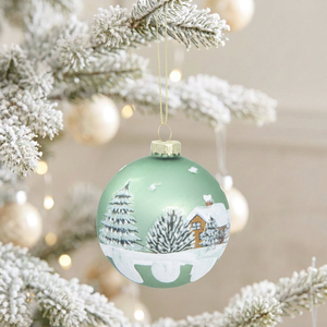 Scandi Winter Scene Bauble