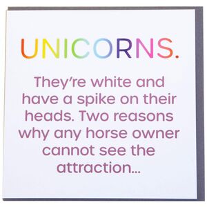 Gubblecote Unicorns Foiled Greetings Card A
