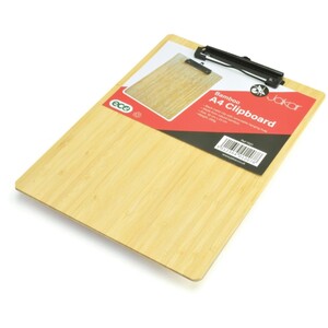 Bamboo Clipboard with Metal Clip - A4
