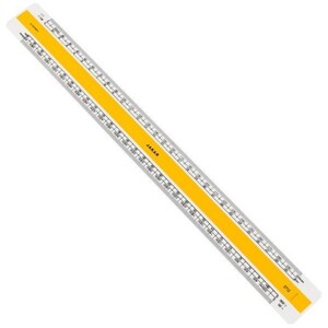 Acrylic Scale Ruler - White / 30cm