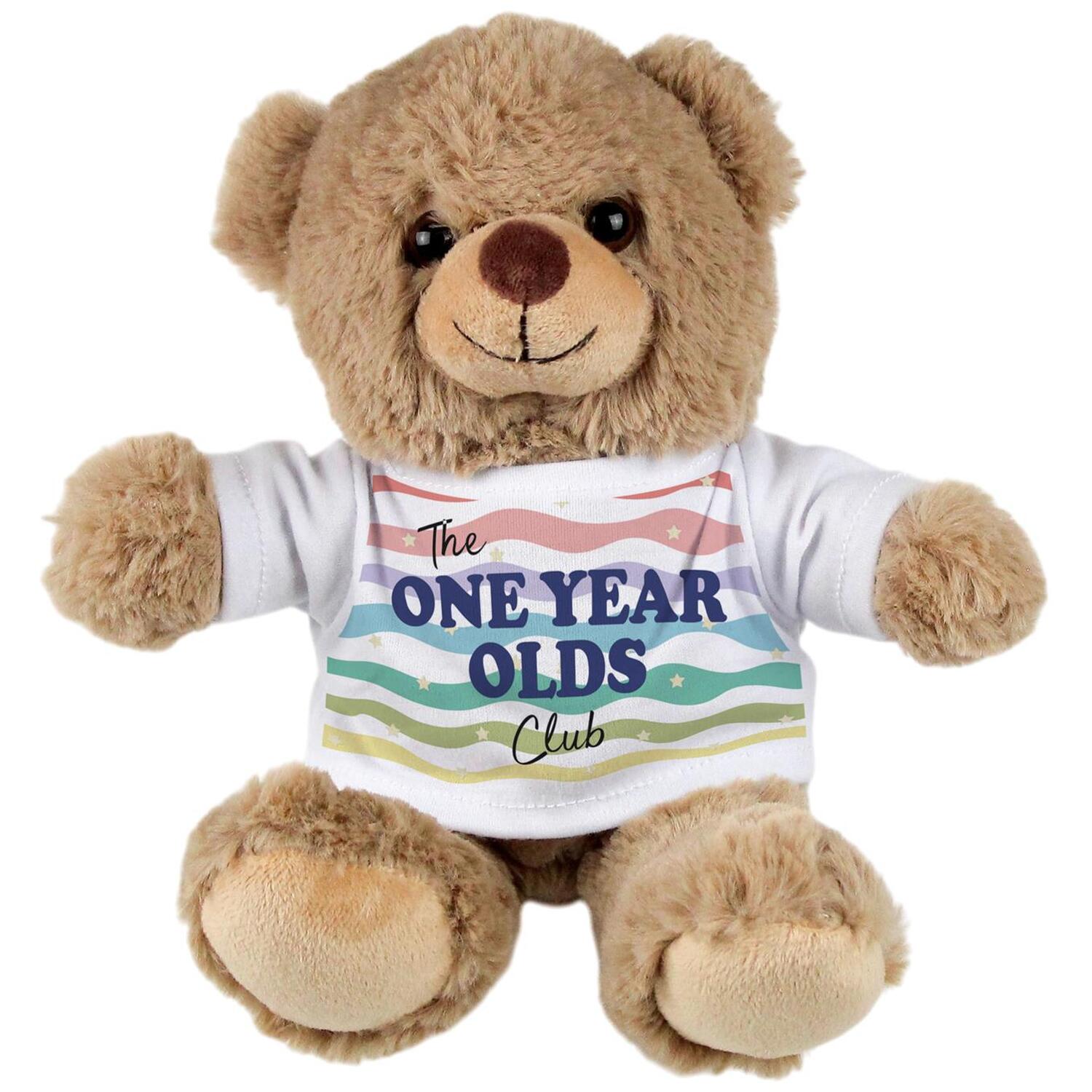 One Year Old Teddy Bear - Light Brown Small Plush Toy Childrens Birthday Gift - Image 2