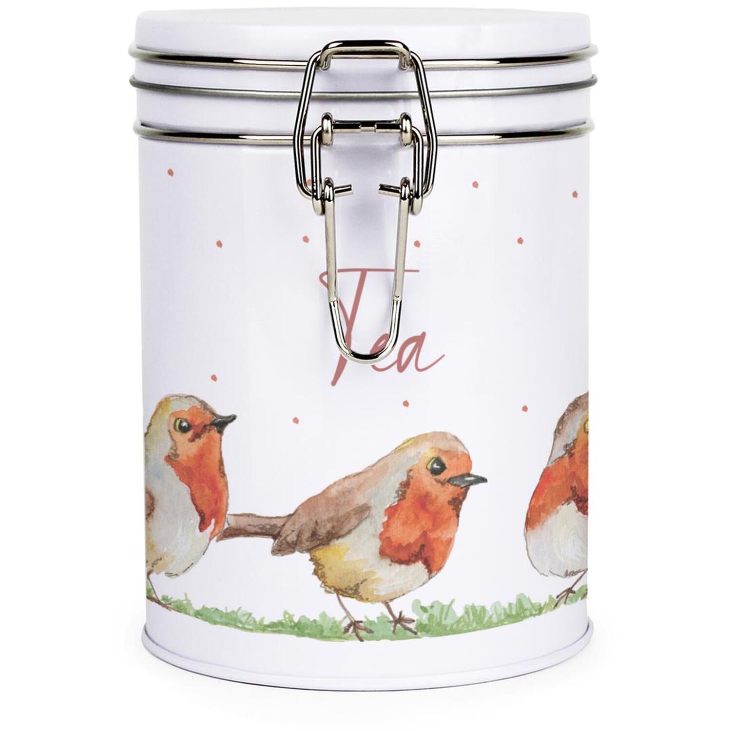 Purely Home English Robins Clip-Lid Kitchen Storage Canister - Tea