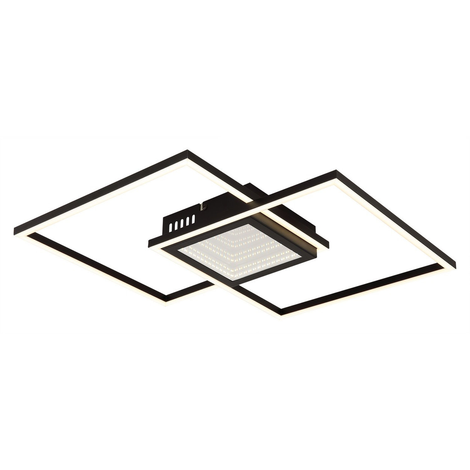 Globo Saunders Led Ceiling Lamp, Length 43 Cm, Black, 3D Effect - Image 2