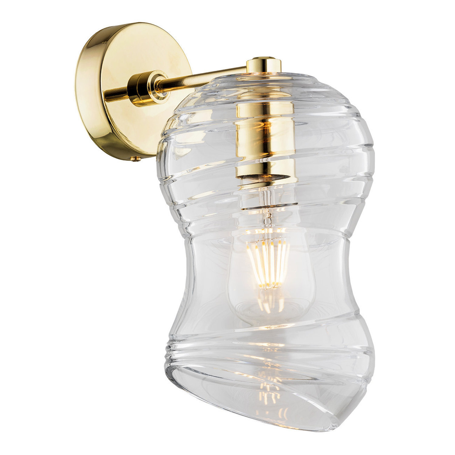 Argon Lighting Deportivo Wall Light Brass