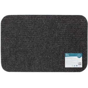 Charcoal Delta Ribbed Lightweight Indoor Entrance Door Mat