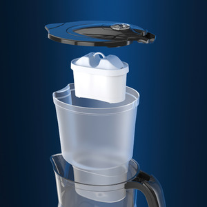 Black AQUAPHOR Amethyst Jug with 3 Maxfor plus Filters shot 1241485