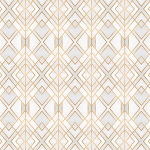 Golden Geometry Wall Mural