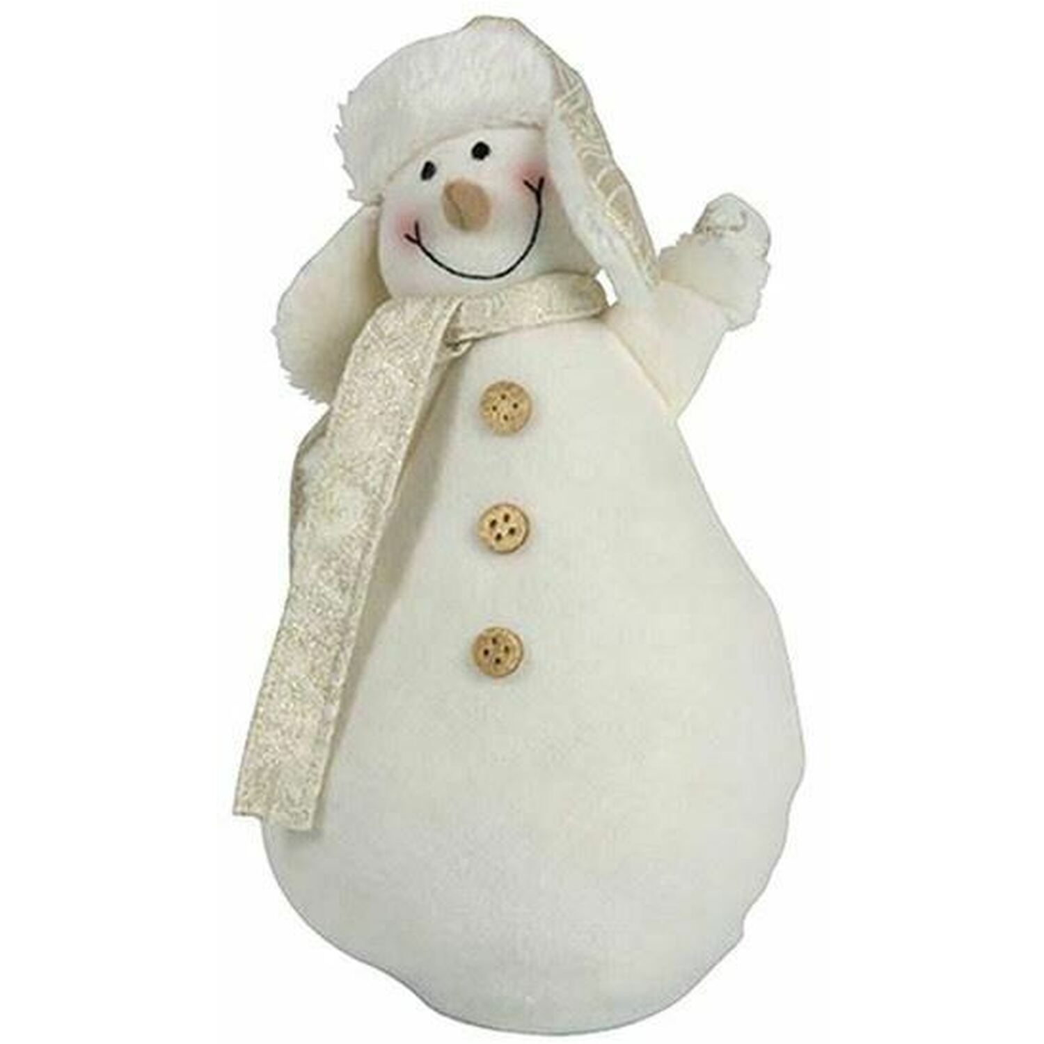 Image of Christmas Snowman Toy Decoration - White