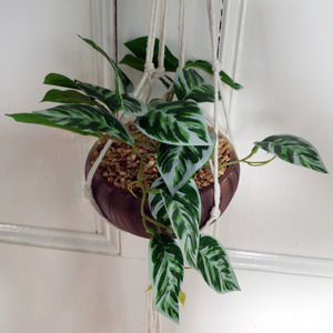 Hanging Artificial Potted Pothos Plant Planter