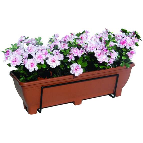 Balcony Fence Plain Back Planter Holder