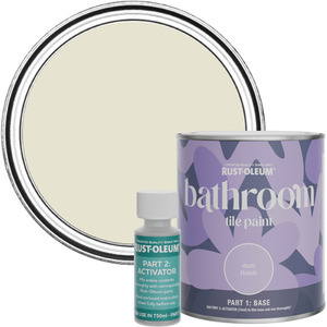 Rust-Oleum Bathroom Tile Paint in Matt Finish - Oyster 750ml