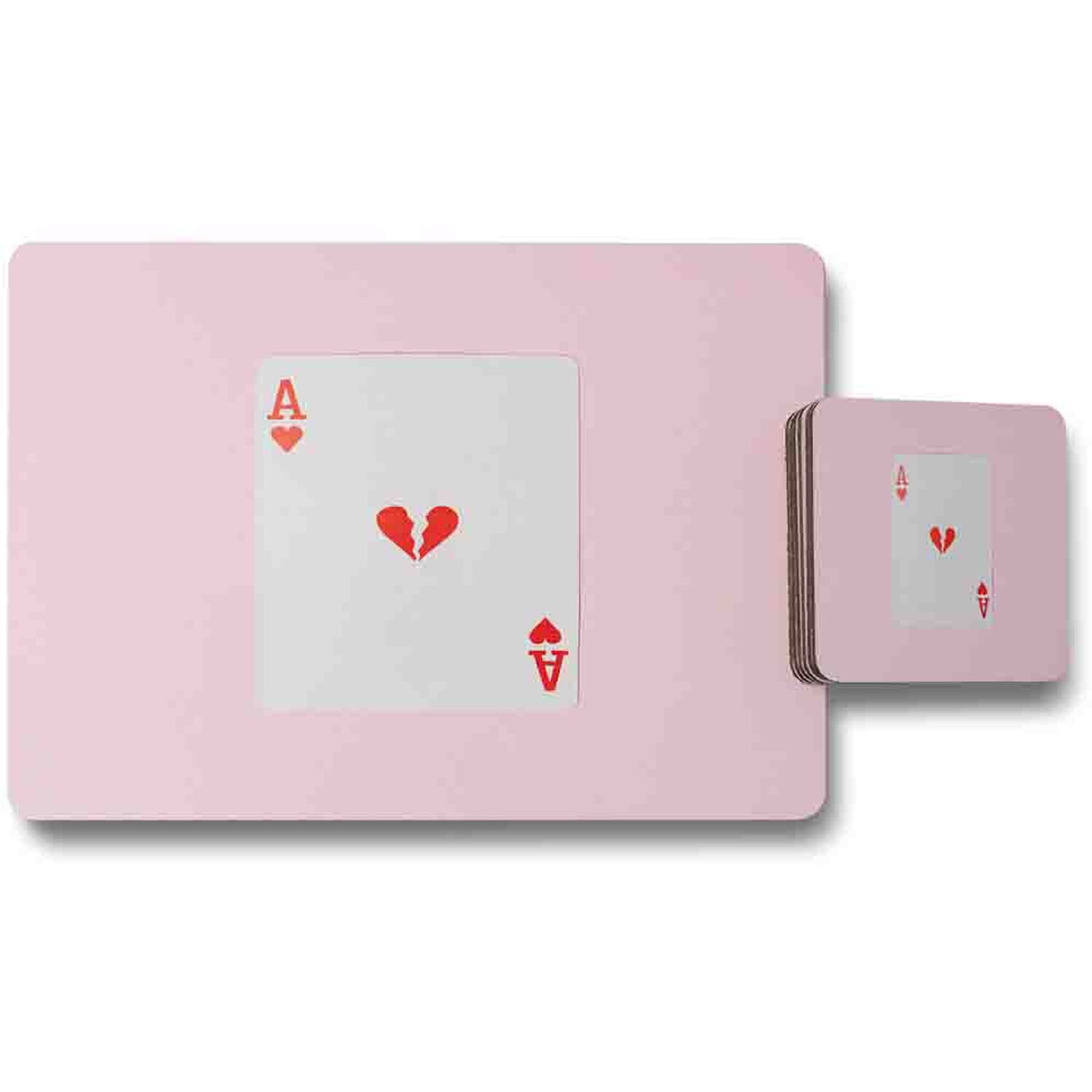 Image of Ace Of Broken Hearts Placemat Coaster&hellip;