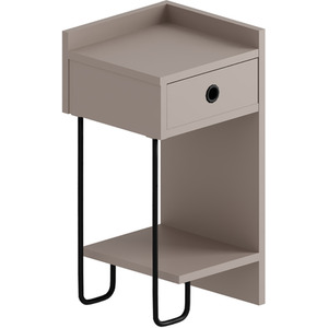 Mocha Grey Sirius Modern Bedside Table Right Module shot 3449520