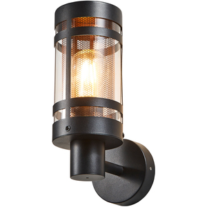 Fowler Black Outdoor Wall Light with Mesh