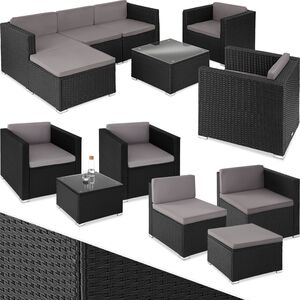 Rattan Garden Furniture Lignano Set 6 Seats, 1 Table