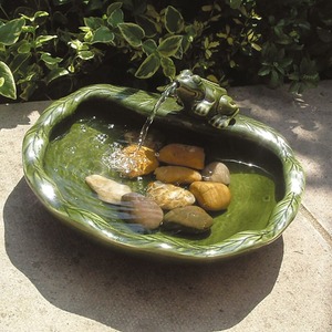 Frog Solar Fountain Feature