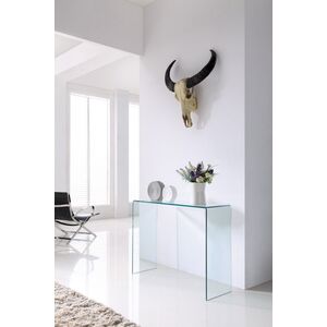 Crystal Stylish Curved Glass Hallway Console Table