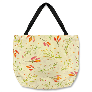 Green Branches On Light Tote bag