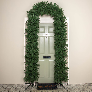 Slimline Single Door Artificial Christmas Tree Arch with 2000 Tips