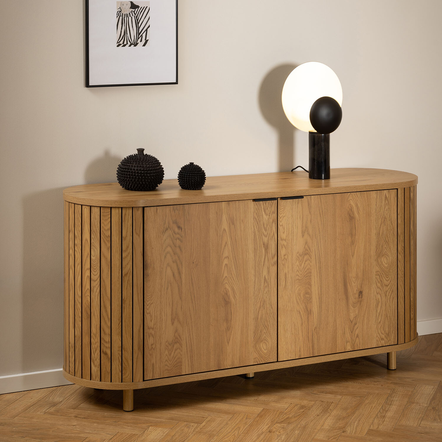 Colima Matte Sideboard - Oak