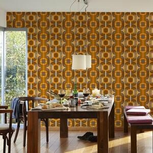 Geometric 70s Retro Wallpaper