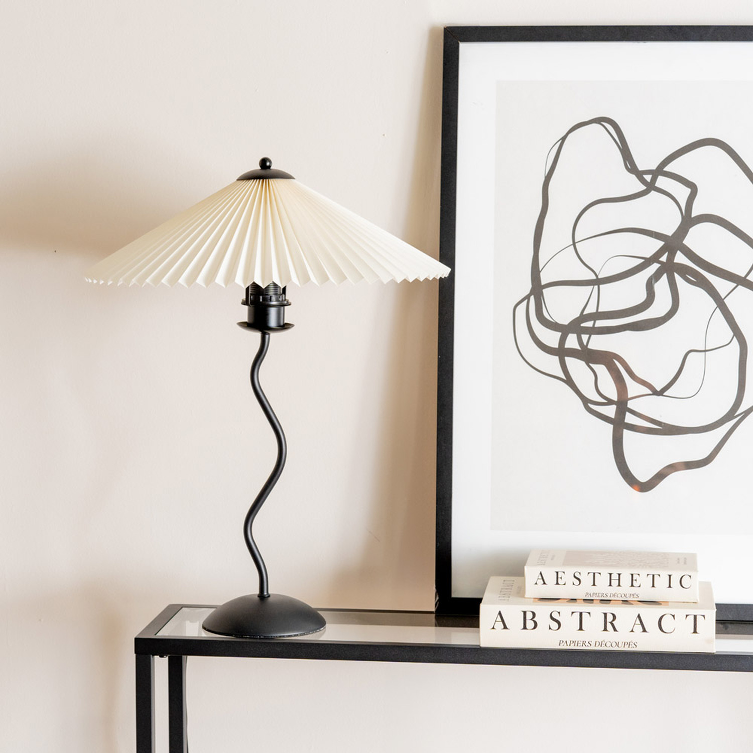 Image of Wiggle Metal Table Lamp With Origami&hellip;