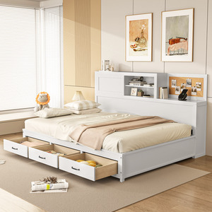 Daybed Frame with Storage Drawers
