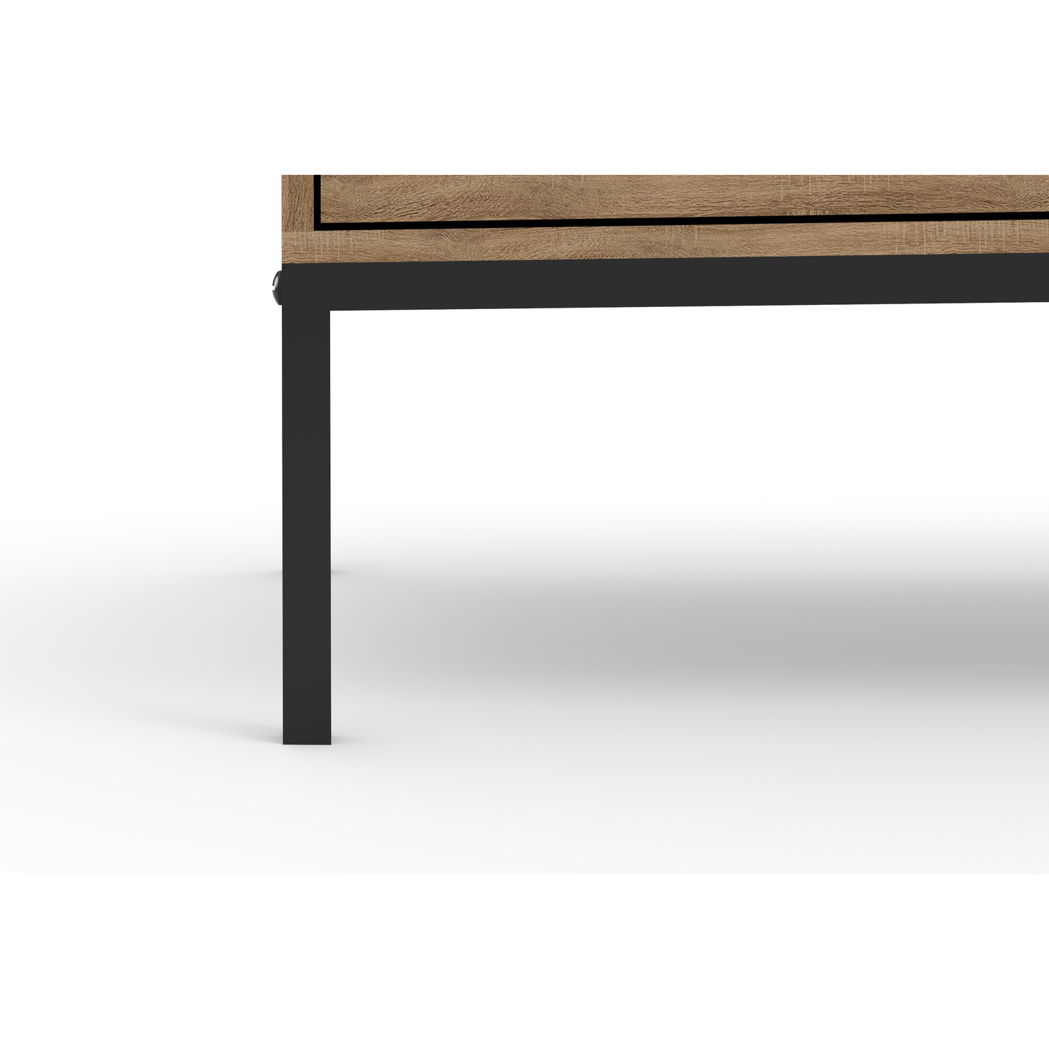 Sideboard With Multi-feature Functions - Oak Black 180cm