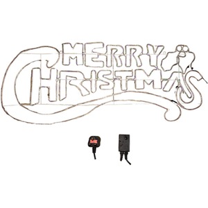 Light up Hanging Merry Christmas Rope Light with LEDs