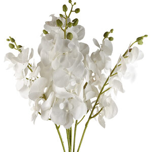 Bunch of Artificial Phalaenopsis Orchid Stems Flowers
