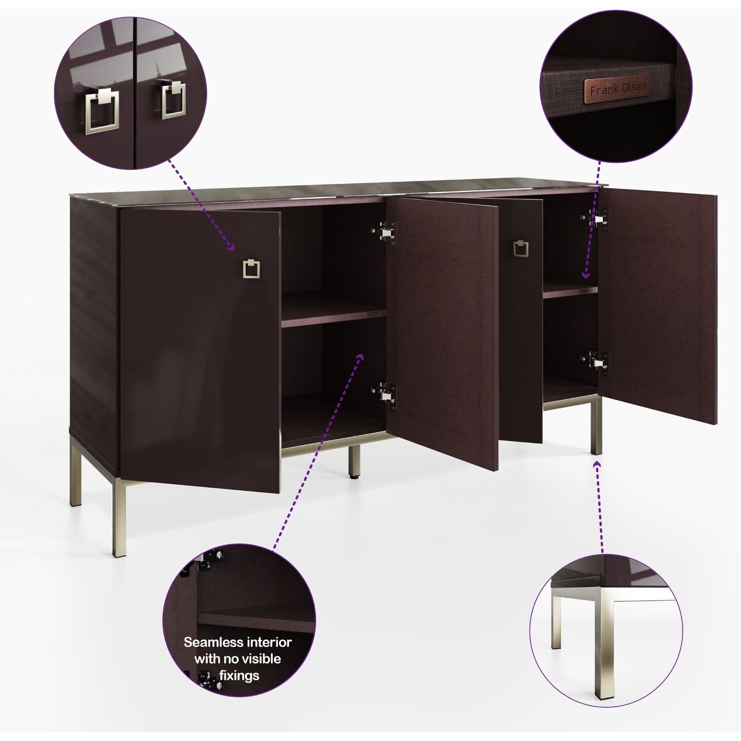 Lyra Sideboard - Purple
