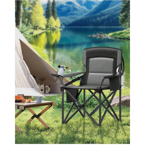 SONGMICS Folding Camping Chair with Cup Holder