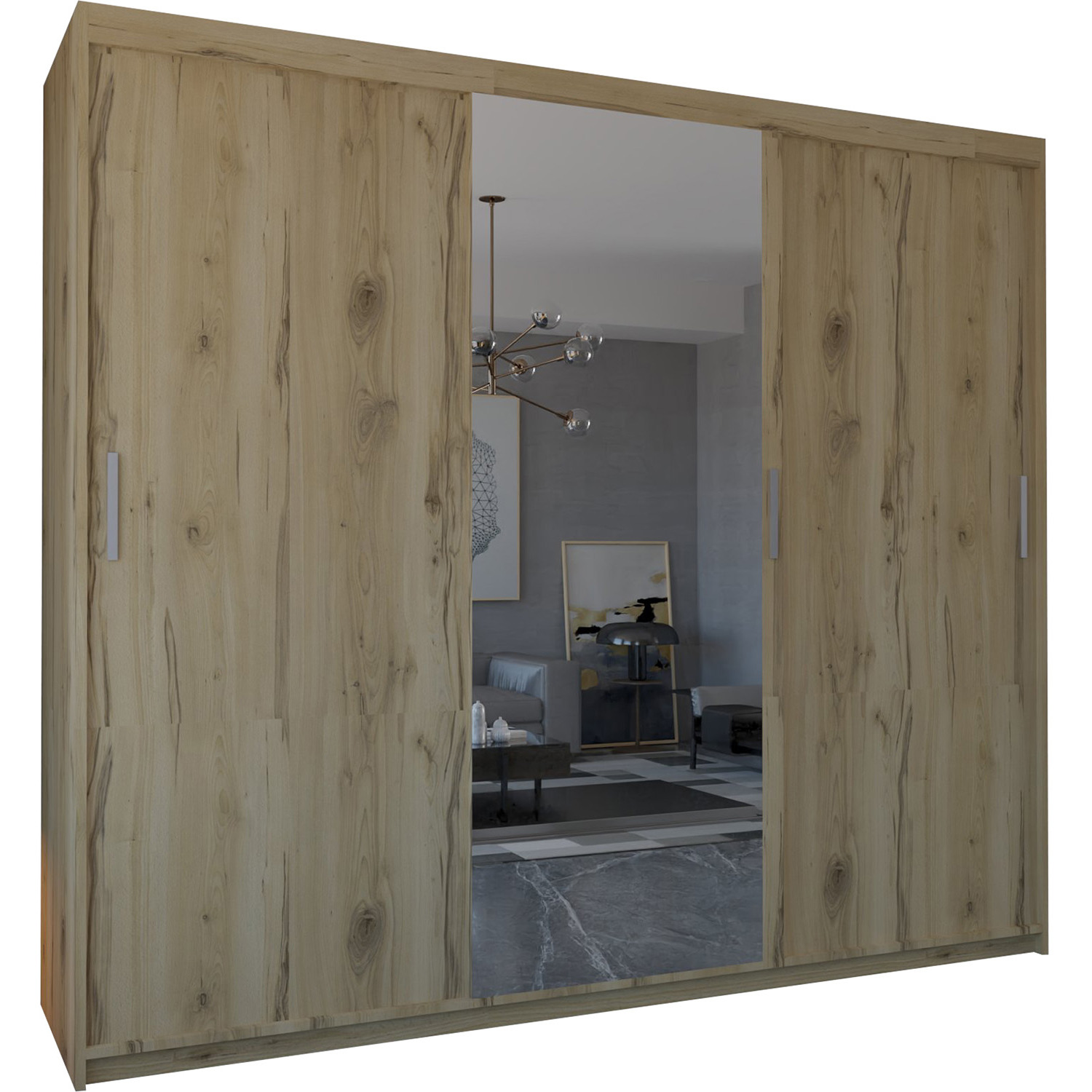 Everest Sliding Door Wardrobe - Oak