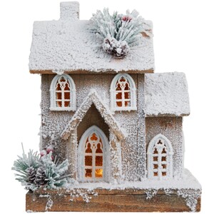 Natural Flocked LED House