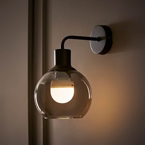 Bellamy Glass Globe Rechargeable Wall Light