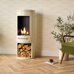 Sureflame Barilo Bio Ethanol Stove in Cream