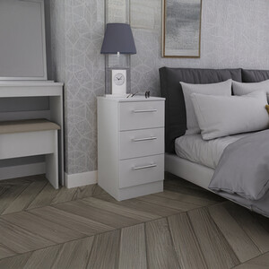 Devon Ready Assembled 3 Drawer Deep Chest