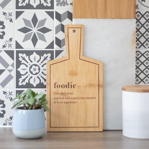 Foodie Bamboo Serving Board Eco-Friendly Gift For Food Lovers