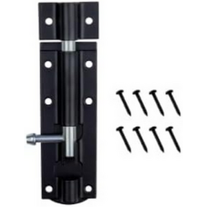 4 Inch Black Bolt Lock for Internal Doors